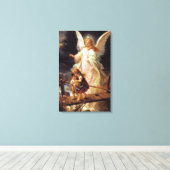Guardian Angel en Kinderen Canvas Afdruk (Insitu (Houten vloer))