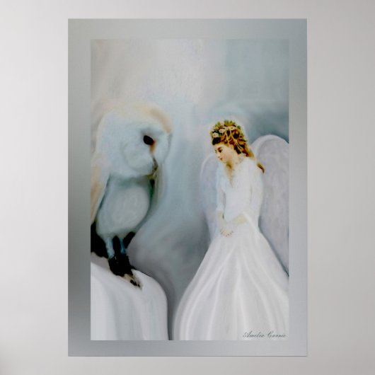 Guardian Angel en Owl Poster (Voorkant)