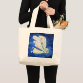 Guardian Angel en Slapen Baby Aangepaste Canvas ta Grote Tote Bag (Voorkant (product))