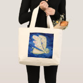 Guardian Angel en Slapen Baby Aangepaste Canvas ta Grote Tote Bag (Voorkant (product))