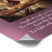 Guardian Angel en twee kinderen Poster (Hoek)