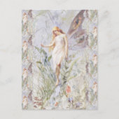 Guardian Angel & Flowers Briefkaart (Voorkant)