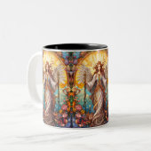 Guardian Angel G-19 Tweekleurige Koffiemok (Voorkant links)