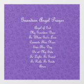 Guardian Angel Gebed Paars Raamsticker (Vel)