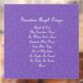 Guardian Angel Gebed Paars Raamsticker (Vel 2)
