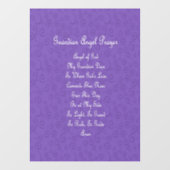 Guardian Angel Gebed Paars Raamsticker (Vel)
