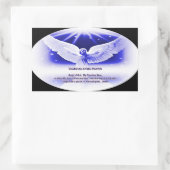guardian angel gebed rechthoekige sticker (Tas)