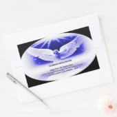 guardian angel gebed rechthoekige sticker (Envelop)