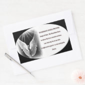 guardian angel gebed rechthoekige sticker (Envelop)