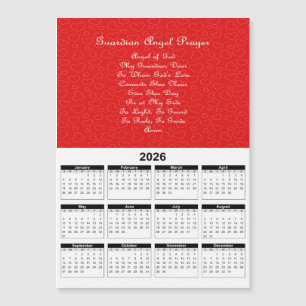 Guardian Angel Gebed Rode Harten 2026 Kalender