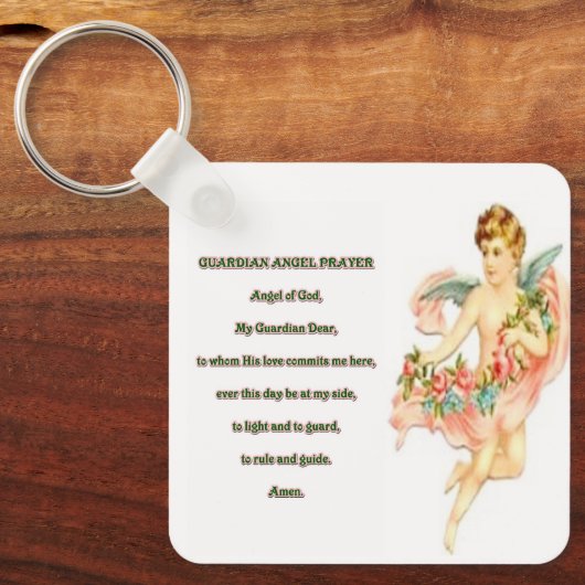 Guardian angel gebed sleutelhanger (Voorkant)