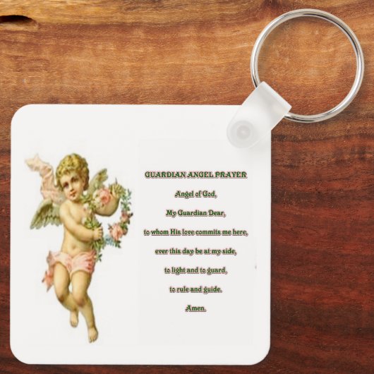 Guardian angel gebed sleutelhanger (Achterkant)
