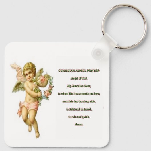 Guardian angel gebed sleutelhanger (Achterkant)