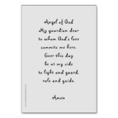 Guardian Angel gebedskaart Kaart (Achterkant)