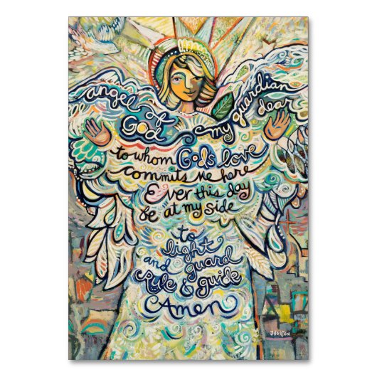 Guardian Angel gebedskaart Kaart (Voorkant)