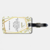 Guardian Angel-gedicht brengt uw gegevens op Bagagelabel (Achterkant horizontaal)