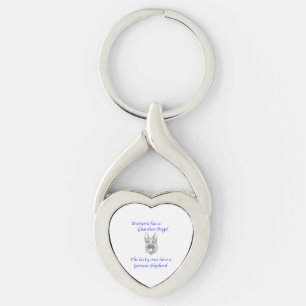GUARDIAN ANGEL GERMAN SHEPHERD SLEUTELHANGER