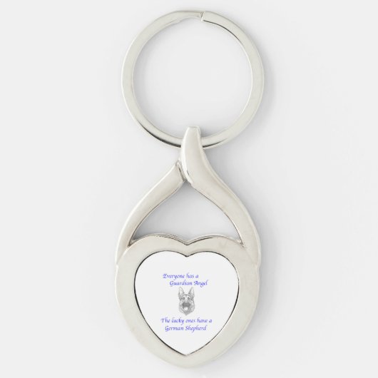 GUARDIAN ANGEL GERMAN SHEPHERD SLEUTELHANGER (Voorkant)