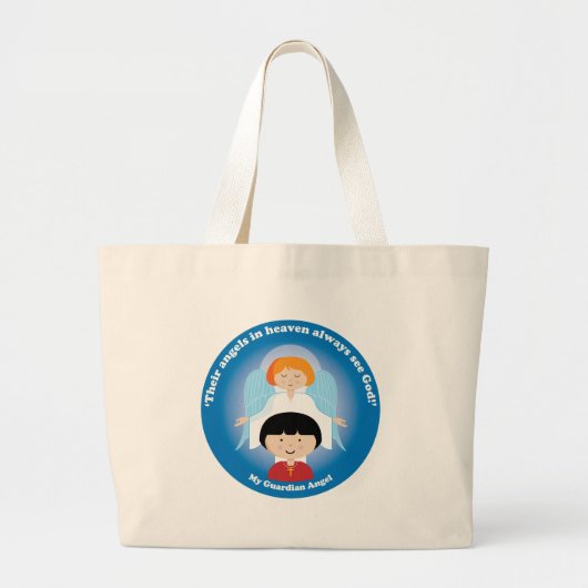 Guardian Angel Grote Tote Bag (Voorkant)