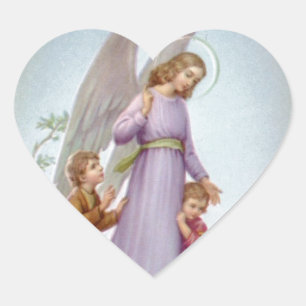 Guardian Angel Hart Sticker