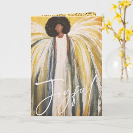 Guardian Angel Holiday Kaart (Gele Bloem)