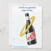 Guardian Angel Humoureus Wenskaart Kaart (Voorkant)