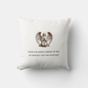 Guardian Angel - "I Send an Angel Ahead of You" Bi Kussen