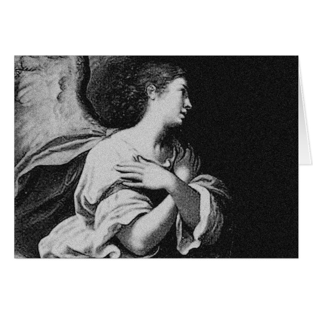 Guardian Angel in Black en White (Voorkant Horizontaal)