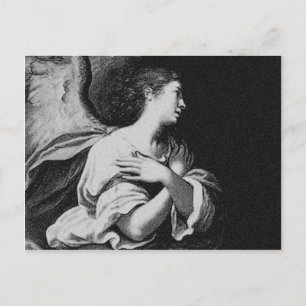 Guardian Angel in Black en White Briefkaart