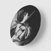 Guardian Angel in Black en White Ronde Klok (Hoek)