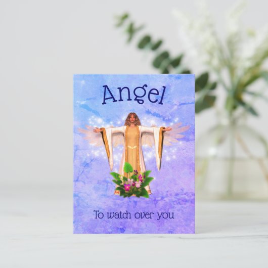Guardian Angel Inspirerend Briefkaart (Staand voorkant)