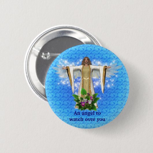 Guardian Angel Inspirerend Button (Voorkant /achterkant)