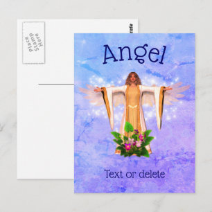 Guardian Angel Inspirerend Gepersonaliseerd Briefk Briefkaart
