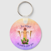 Guardian Angel Inspirerend Gepersonaliseerd Sleutelhanger (Voorkant)