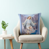 Guardian Angel-jongen baby blauw hemels Kussen (Stoel)