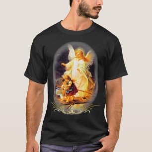 Guardian Angel    katholieke gebeden op rug  T-shirt