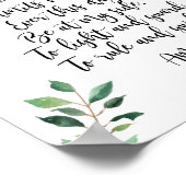 Guardian Angel Katholieke Prayer Print Calligrafie (Hoek)