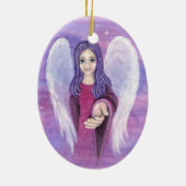 Guardian Angel Keramisch Ornament (Achterkant)