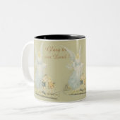 Guardian Angel kijken over het Kinder Tweekleurige Koffiemok (Voorkant links)