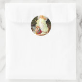 Guardian Angel Kinderen Brug Classic Lindberg  Ronde Sticker (Tas)