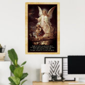 Guardian Angel, Kinderen, Brug en gedicht Poster (Thuiskantoor)