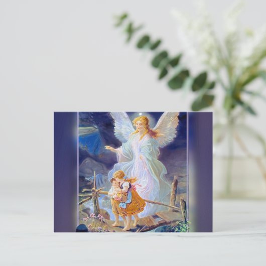 Guardian Angel, Kinderen en Brug Briefkaart (Staand voorkant)