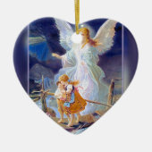 Guardian Angel, Kinderen en Brug Keramisch Ornament (Voorkant)
