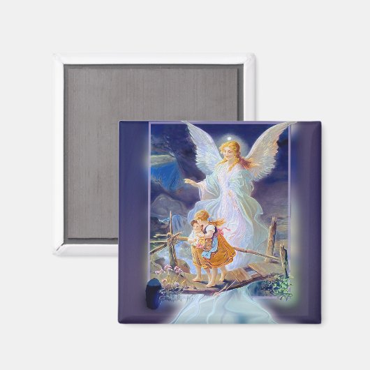 Guardian Angel, kinderen en brug Magneet (Voorkant / Achterkant)