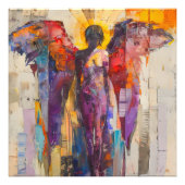 Guardian Angel Kleurrijk Expressionisme Foto Afdruk (Voorkant)