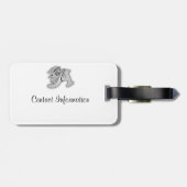 Guardian Angel Letter A Bagagelabel (Achterkant horizontaal)