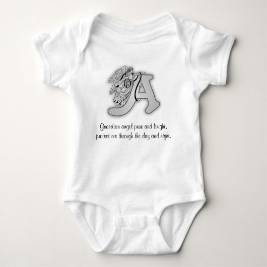 Guardian Angel Letter A Romper (Voorkant)