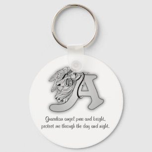Guardian Angel Letter A Sleutelhanger
