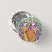 Guardian Angel Love Hearts Lapel Button Pins (Voorkant /achterkant)