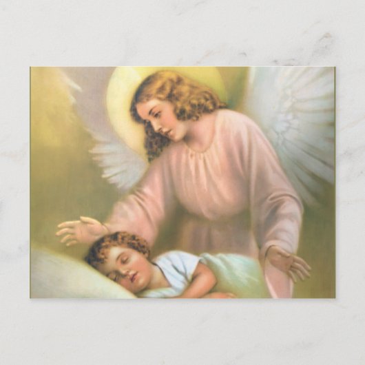 Guardian Angel met Child Briefkaart (Voorkant)